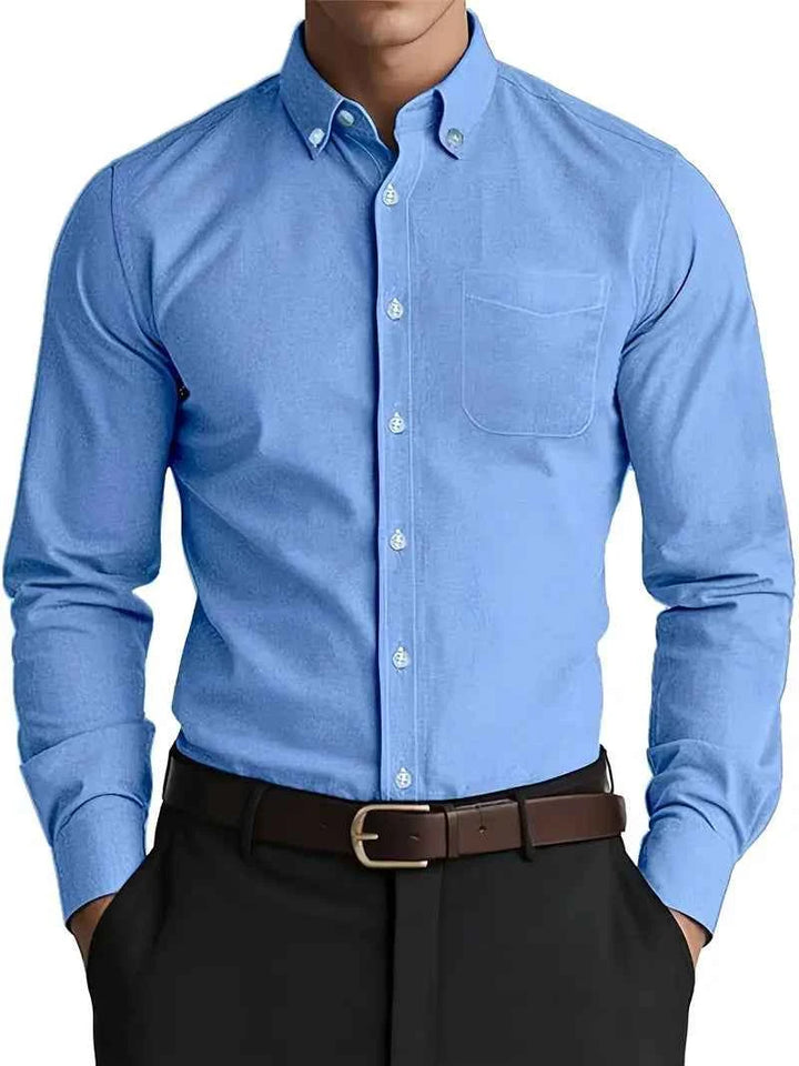 Men's Classic Button-Down Shirt Blue