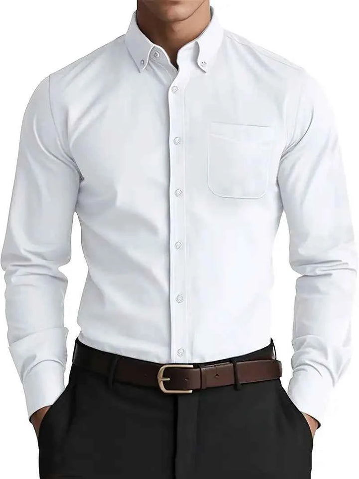 Men's Classic Button-Down Shirt White