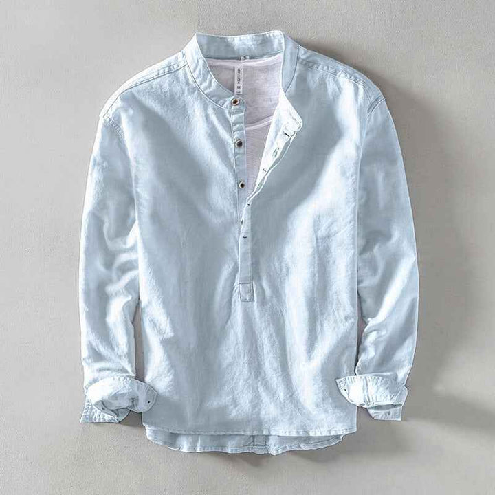 Men's Low Collar Asahi Shirt Sky