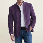 Men's Polyester Jacket Winter Essential Outerwear Collection Purple