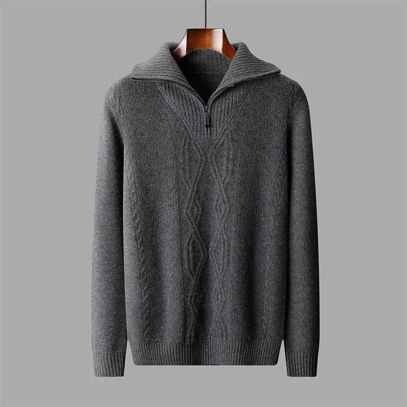 Men's Merino Monaco Sweater Granite Grey