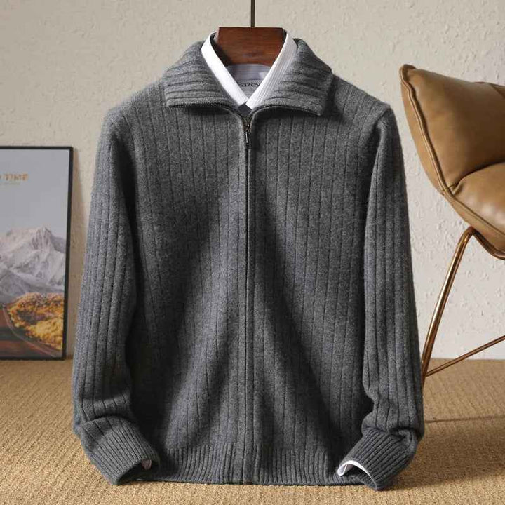 Men's Merino Wool Jacket Charcoal Grey