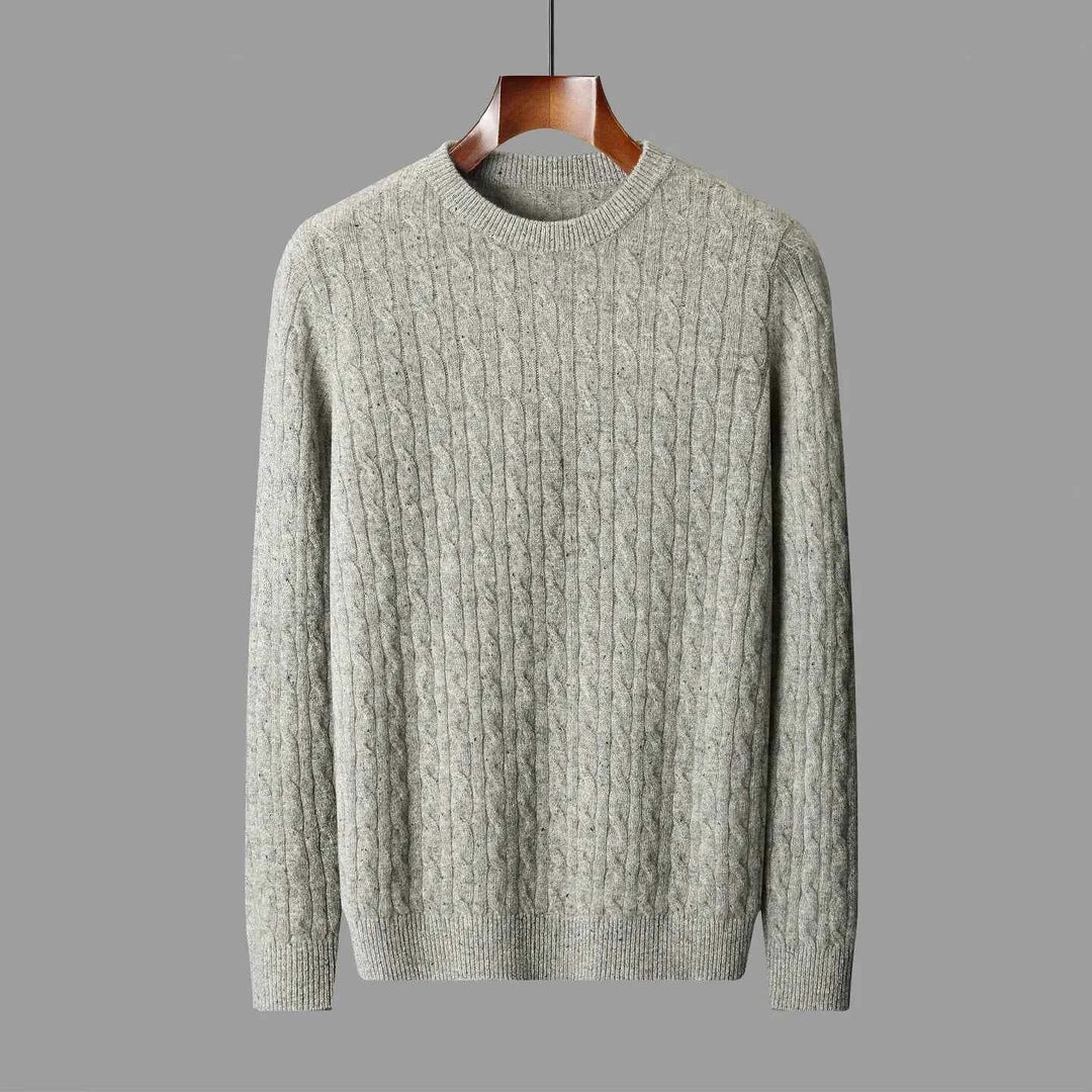 Men's Merino Wool Sweater Ash Grey