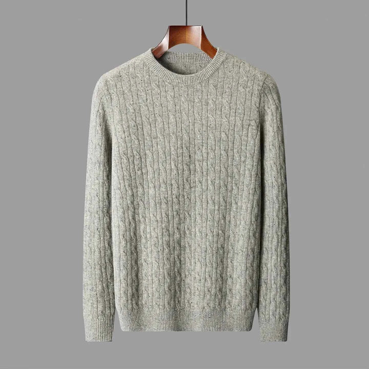 Men's Merino Wool Sweater Ash Grey