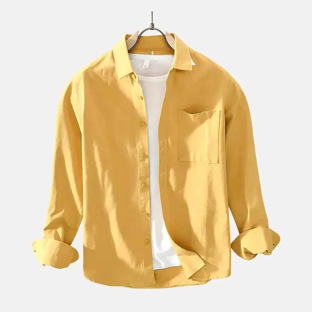 Men's Milanese Summer Shirt Canary Charm