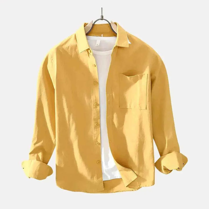 Men's Milanese Summer Shirt Canary Charm