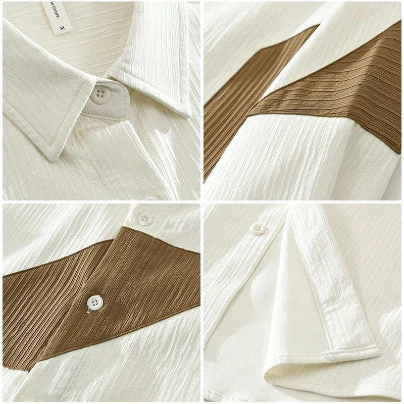 Men's Mojave Patchwork 100% Cotton Shirt