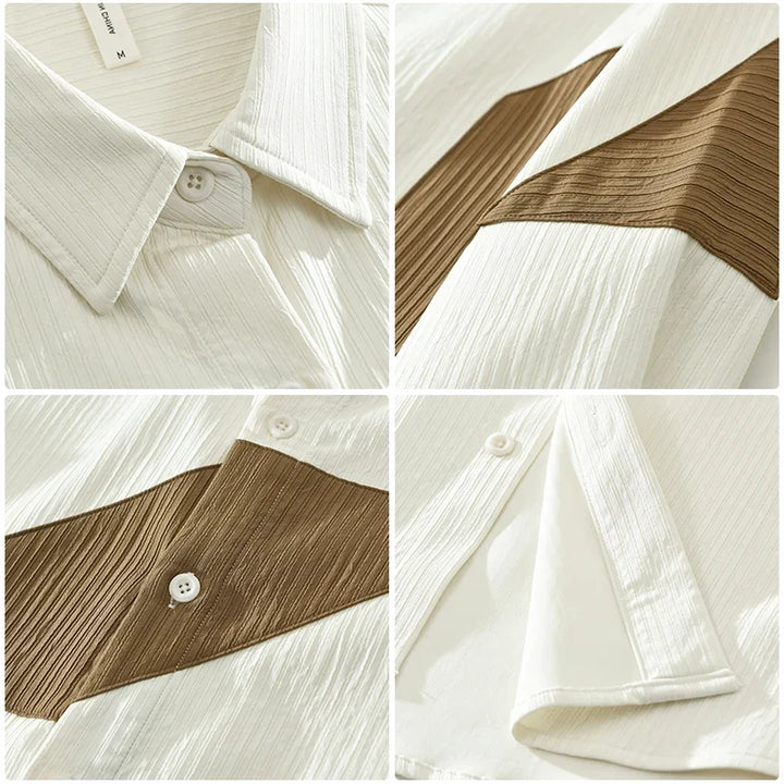 Men's Mojave Patchwork 100% Cotton Shirt
