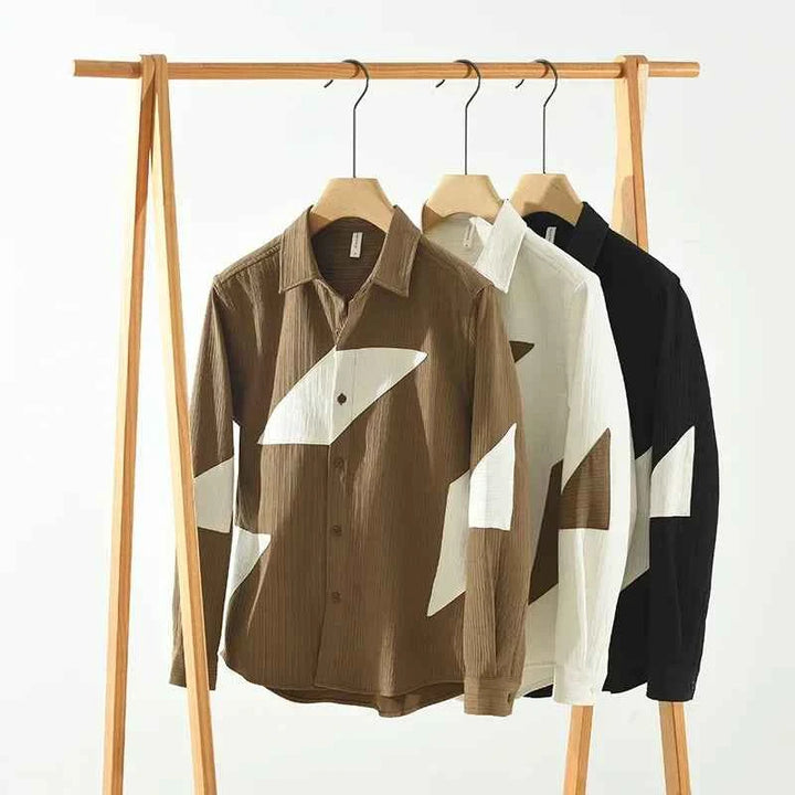 Men's Mojave Patchwork 100% Cotton Shirt