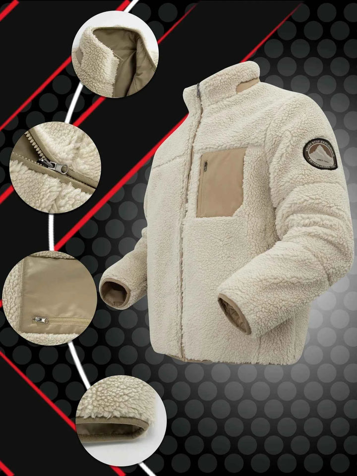 Men's Oversized Sherpa Fleece Jacket