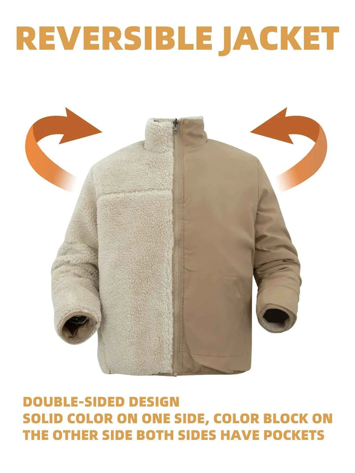 Men's Oversized Sherpa Fleece Jacket
