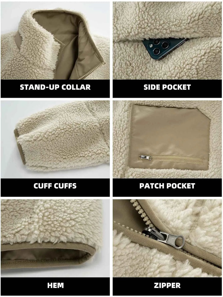 Men's Oversized Sherpa Fleece Jacket