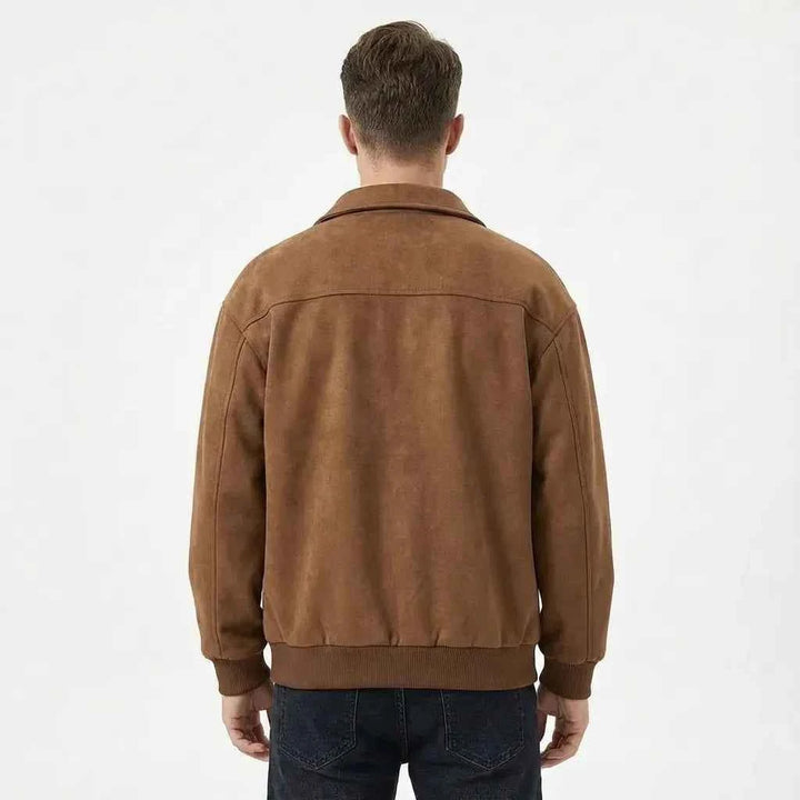 Men's Oversized Suede Jacket