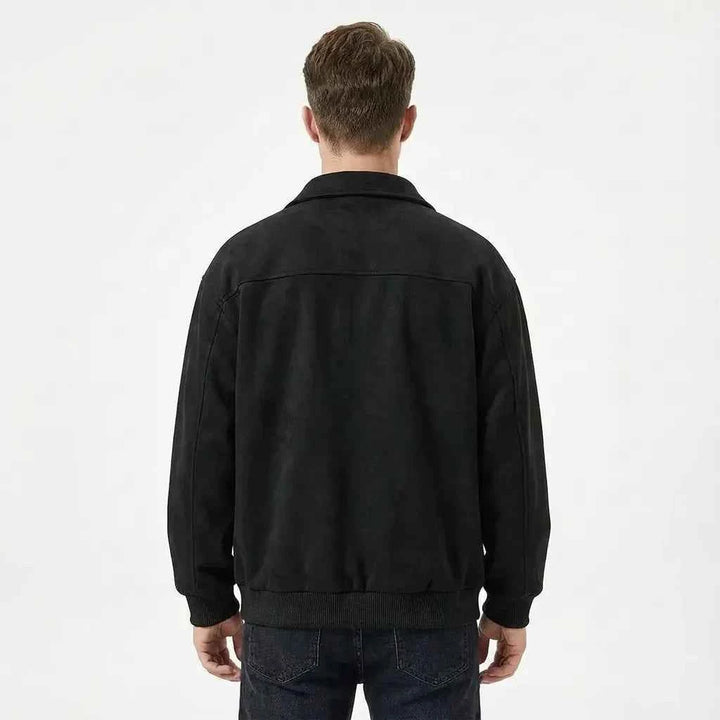 Men's Oversized Suede Jacket