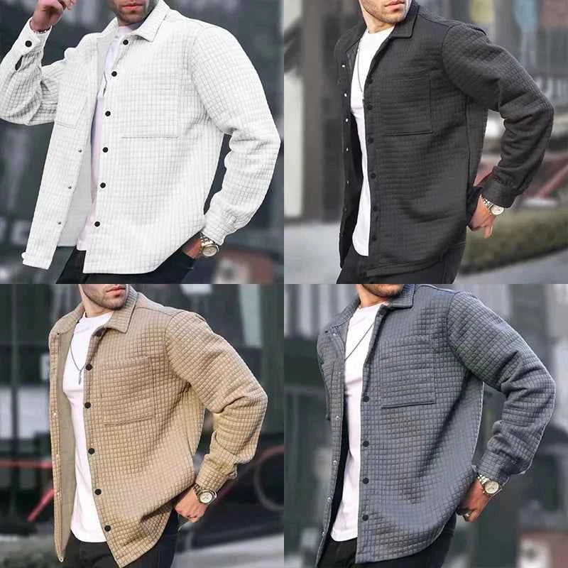 Men's Padded Overshirt Jacket – Relaxed Fit – Casual Button-Up