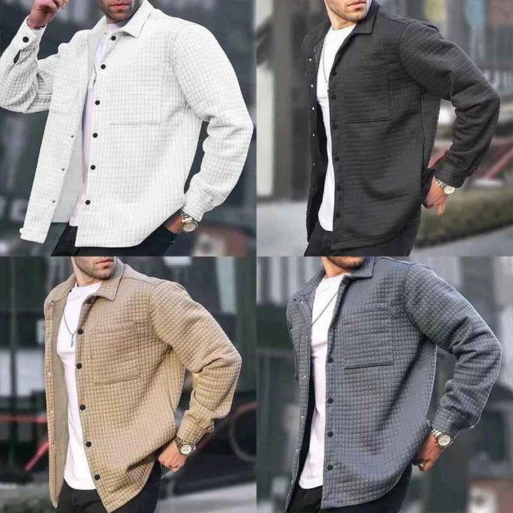 Men's Padded Overshirt Jacket – Relaxed Fit – Casual Button-Up