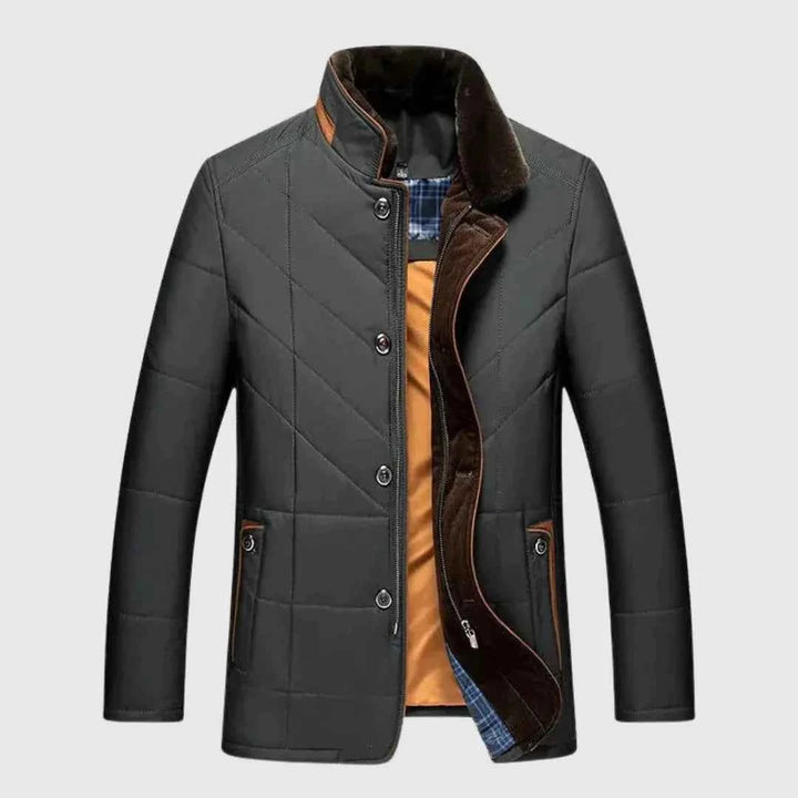 Men's Padded Quilted Jacket Green