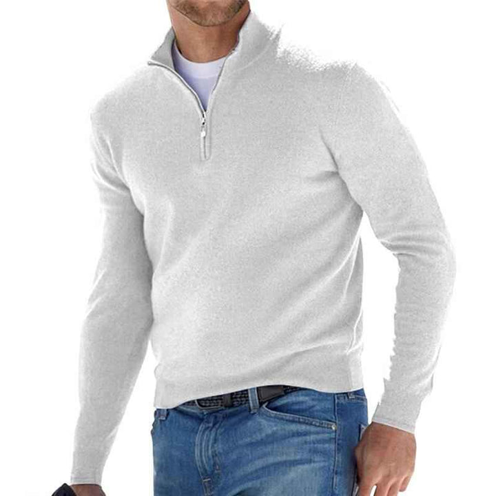 Men's Perfect Zip Shirt - Stylish and Comfortable White