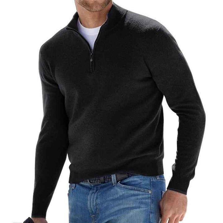 Men's Perfect Zip Shirt - Stylish and Comfortable Black