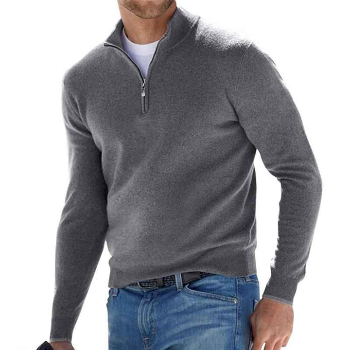 Men's Perfect Zip Shirt - Stylish and Comfortable Grey