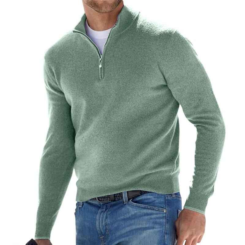 Men's Perfect Zip Shirt - Stylish and Comfortable Green