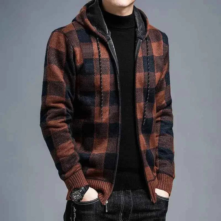 Men's Plaid Zip Jacket - Westbury Style