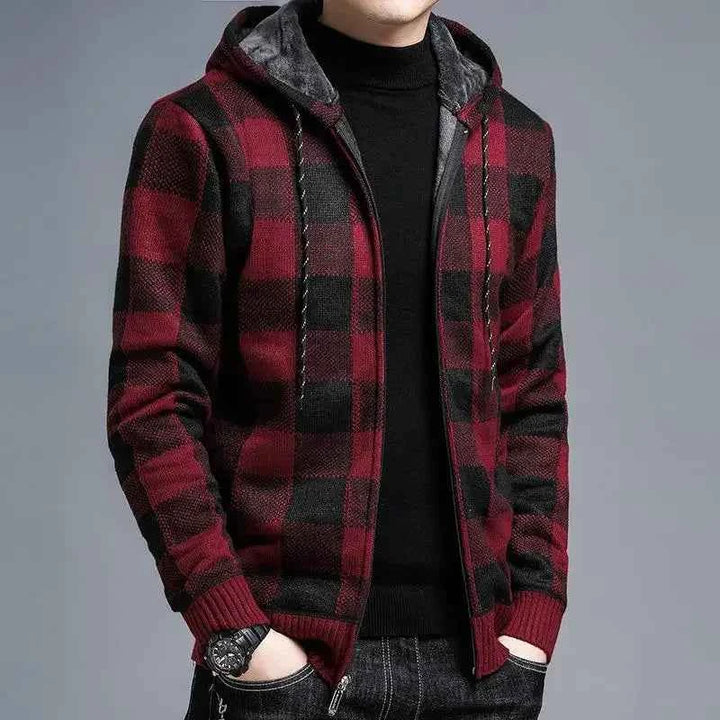 Men's Plaid Zip Jacket - Westbury Style
