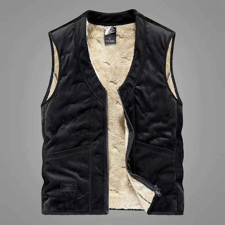 Men's Plush Lining Down Vest Black