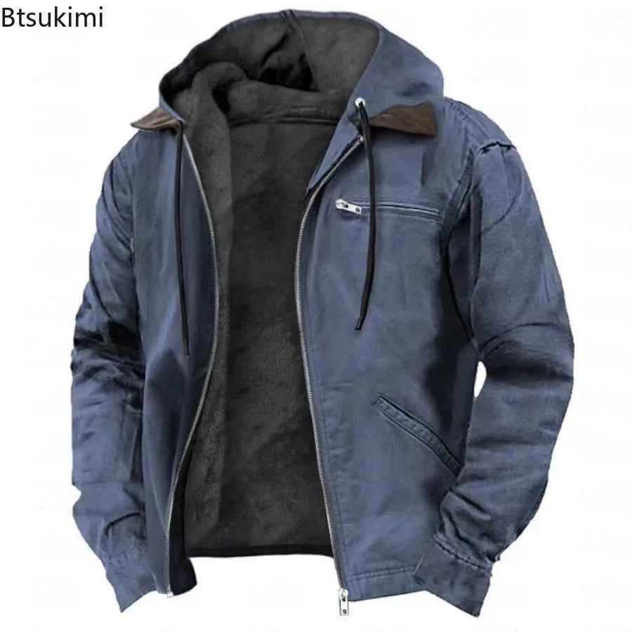 Men's Polar Fleece Full-Zip Hoodie – Cozy Casual Jacket