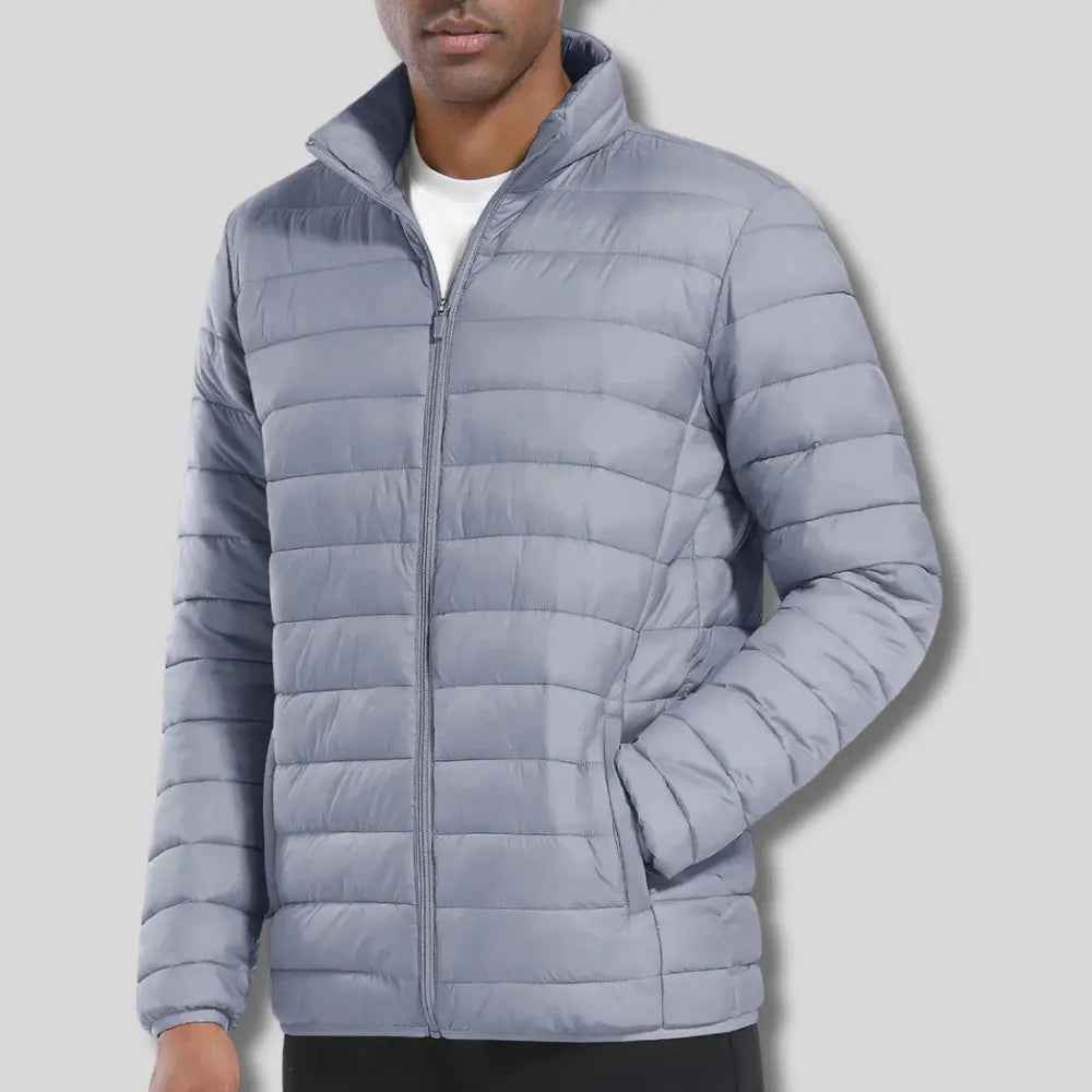 Men's Puffer Jacket - Stylish and Warm Outerwear Gray