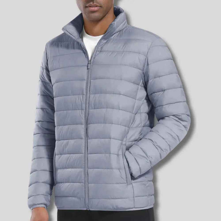 Men's Puffer Jacket - Stylish and Warm Outerwear Gray