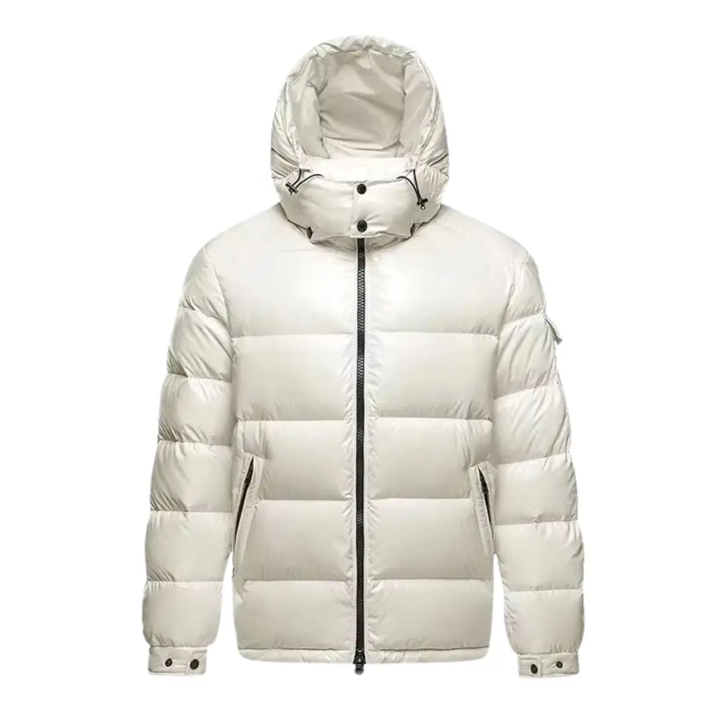 Men's Puffer Jacket - Stylish and Warm Outerwear White