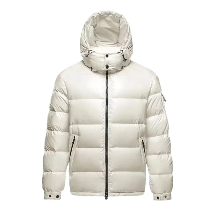 Men's Puffer Jacket - Stylish and Warm Outerwear White