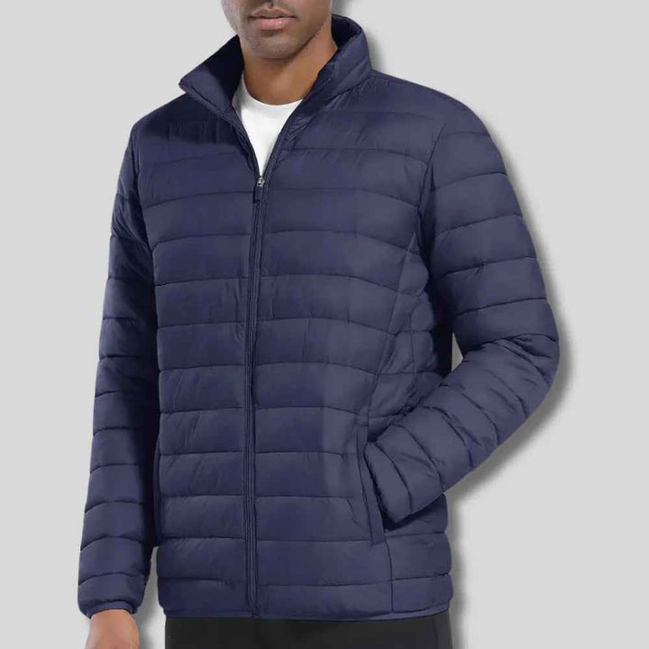 Men's Puffer Jacket - Stylish and Warm Outerwear Navy