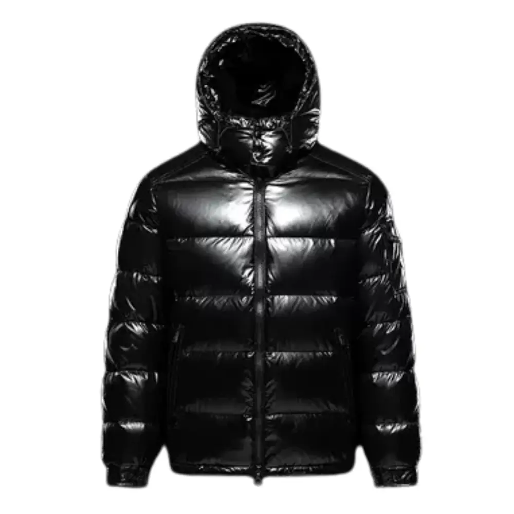 Men's Puffer Jacket - Stylish and Warm Outerwear Black
