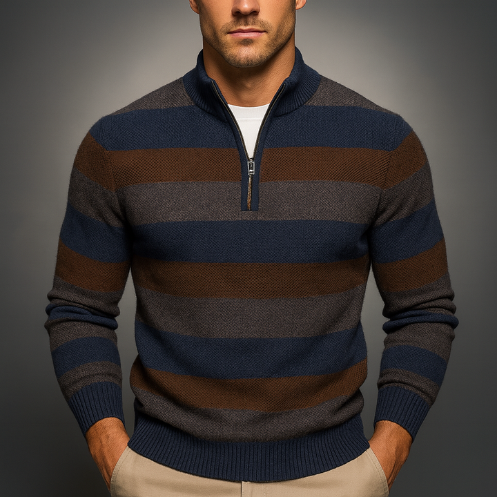 Men's Quarter Zip Sweater - Elmsbury Style