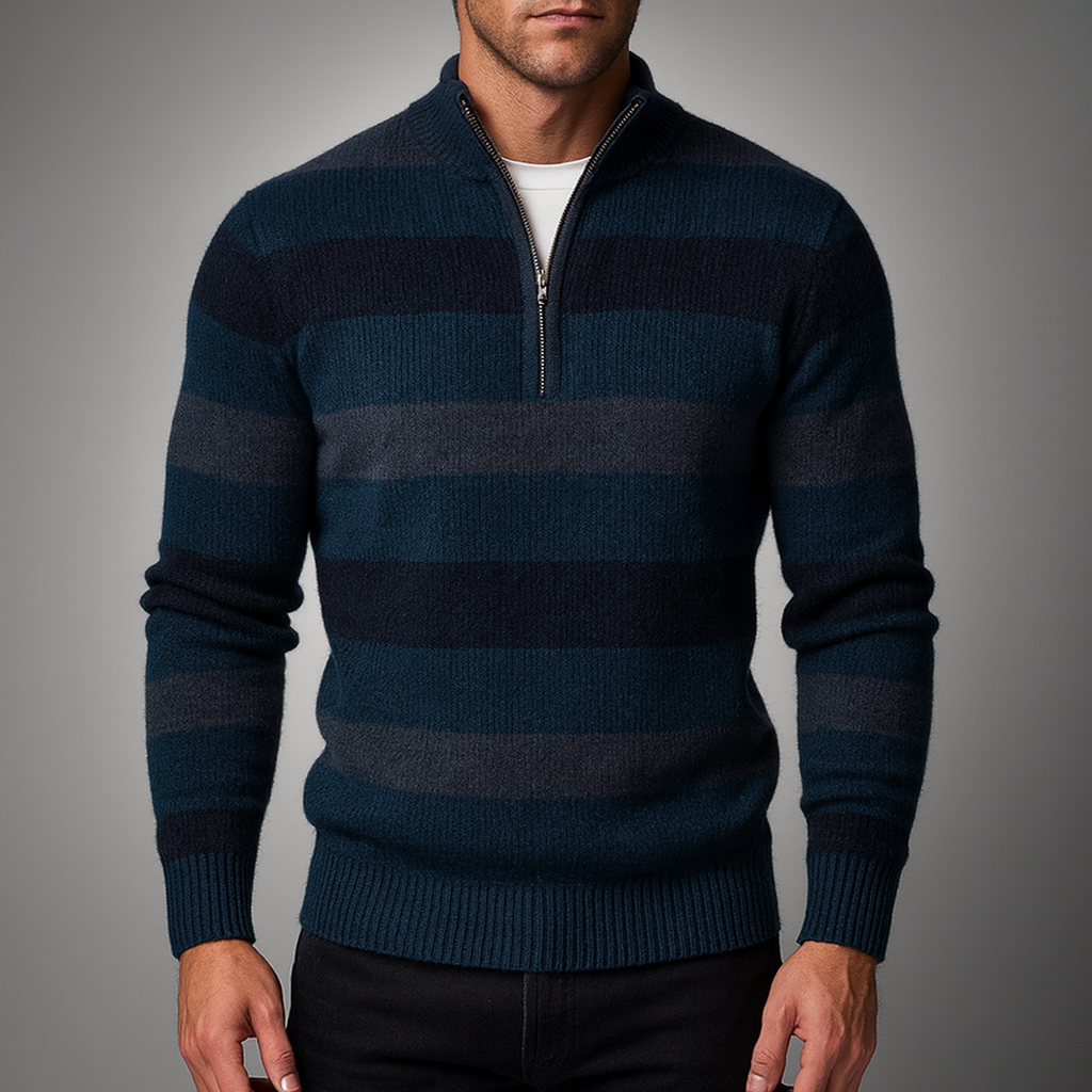 Men's Quarter Zip Sweater - Elmsbury Style