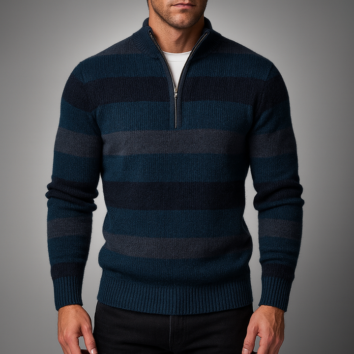 Men's Quarter Zip Sweater - Elmsbury Style