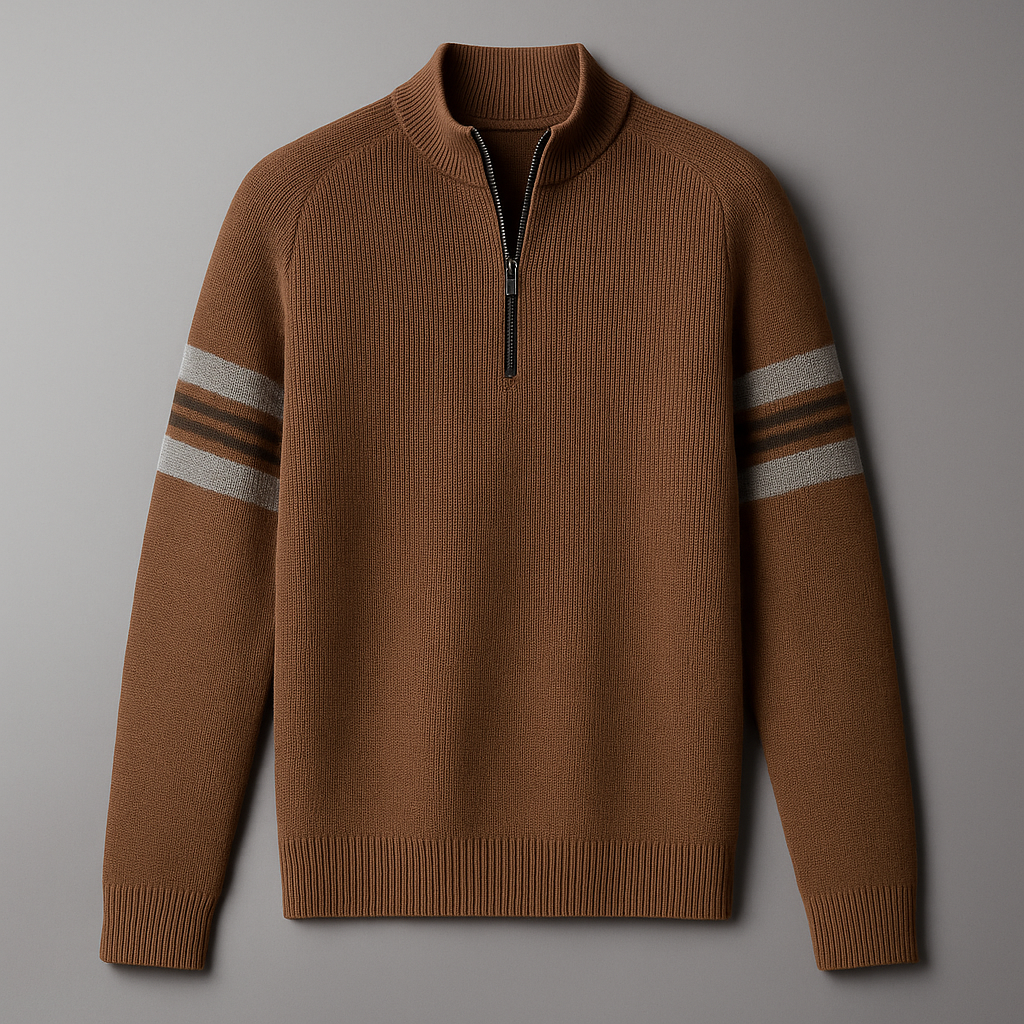 Men's Quarter-Zip Sweater - Stylish and Comfortable