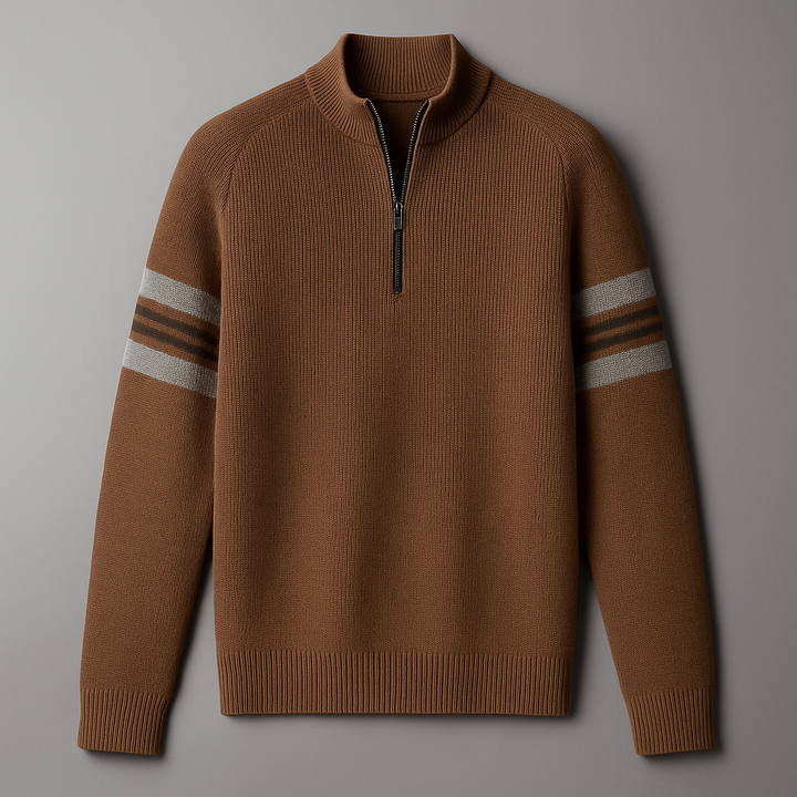 Men's Quarter-Zip Sweater - Stylish and Comfortable