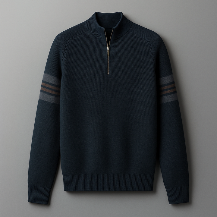 Men's Quarter-Zip Sweater - Stylish and Comfortable