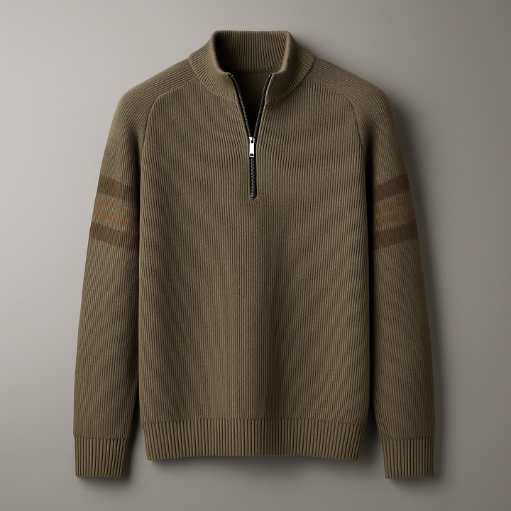 Men's Quarter-Zip Sweater - Stylish and Comfortable
