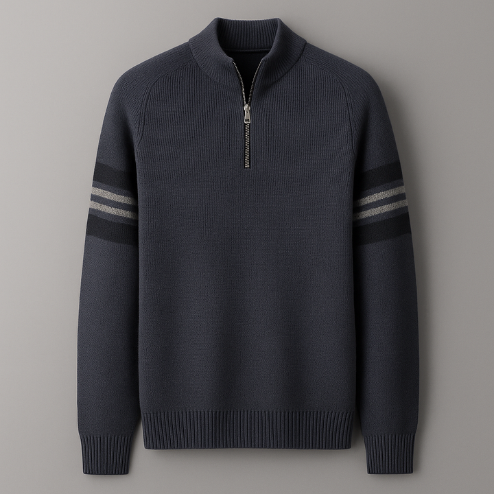 Men's Quarter-Zip Sweater - Stylish and Comfortable