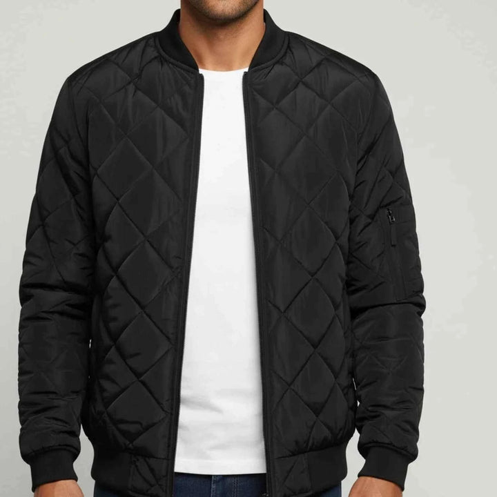 Men's Quilted Bomber Jacket