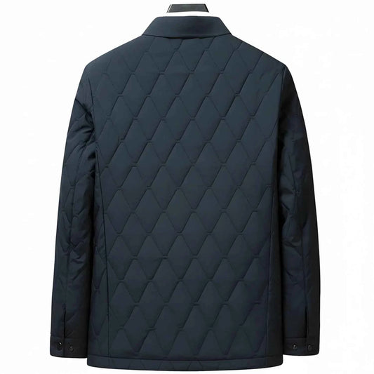 Men's Polyester Textured Jacket Winter Essential Outerwear