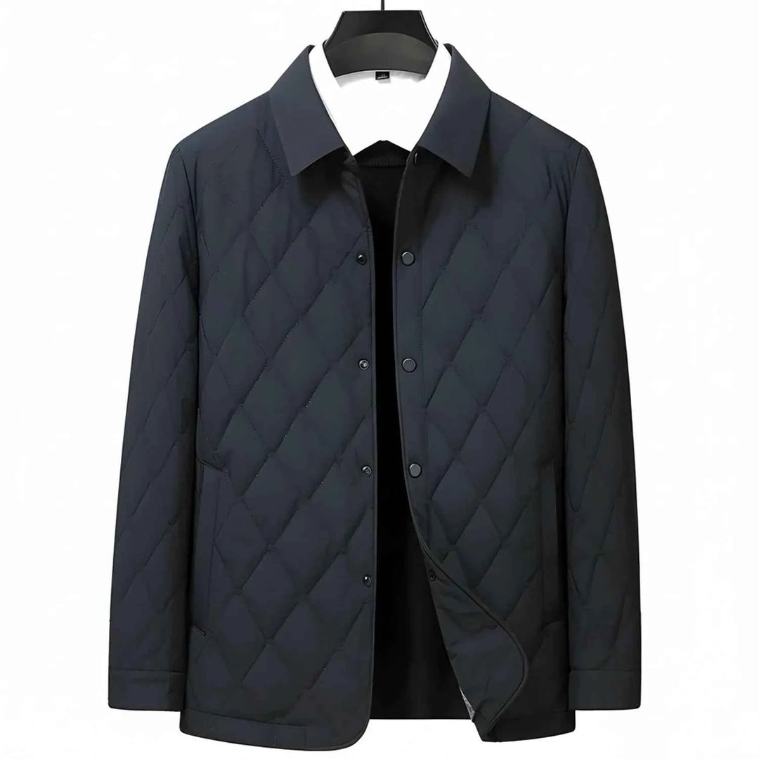 Men's Quilted Casual Jacket Black