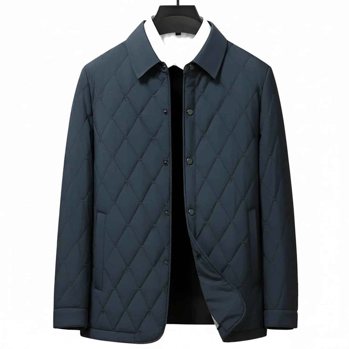 Men's Quilted Casual Jacket Navy