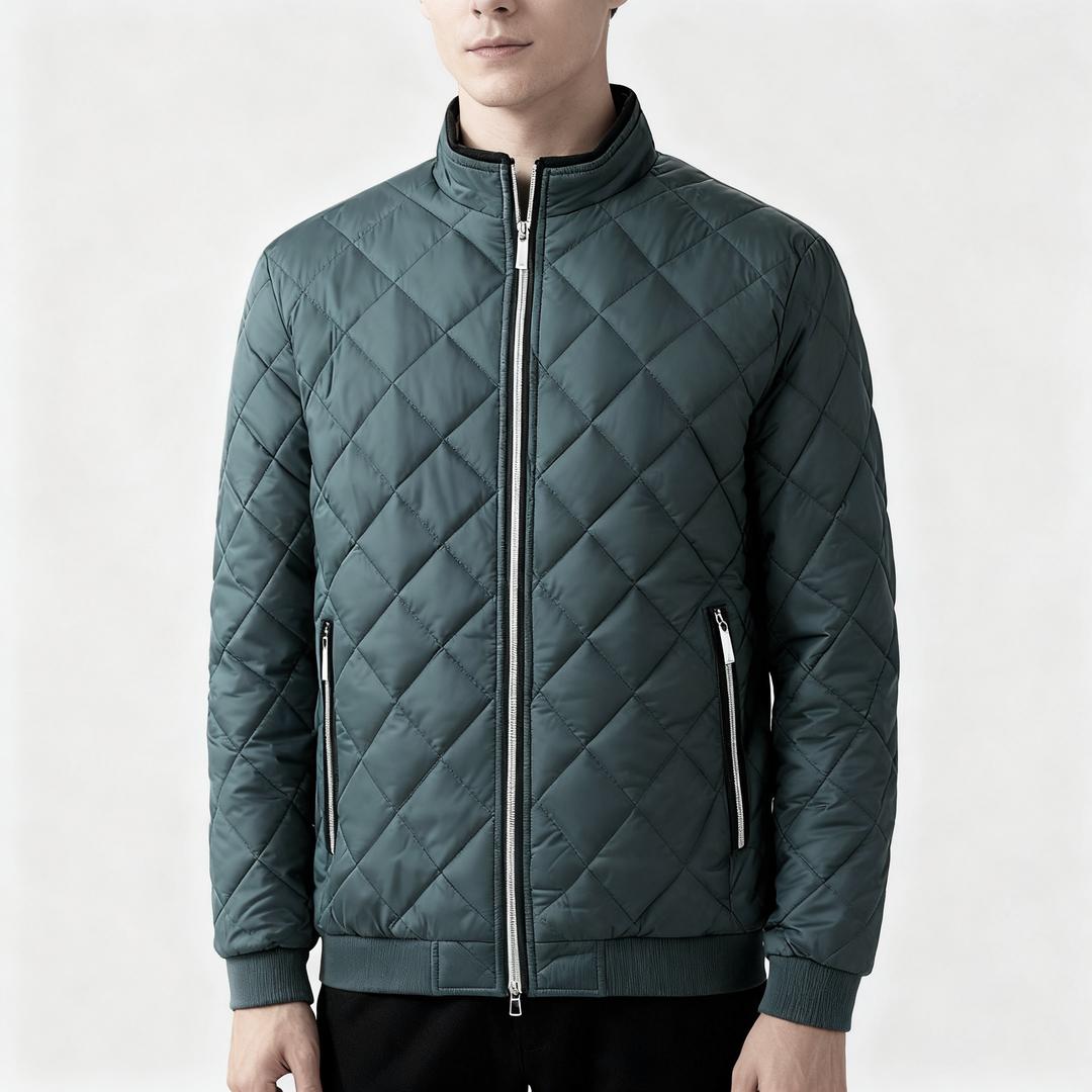 Men's Quilted Fleece Jacket