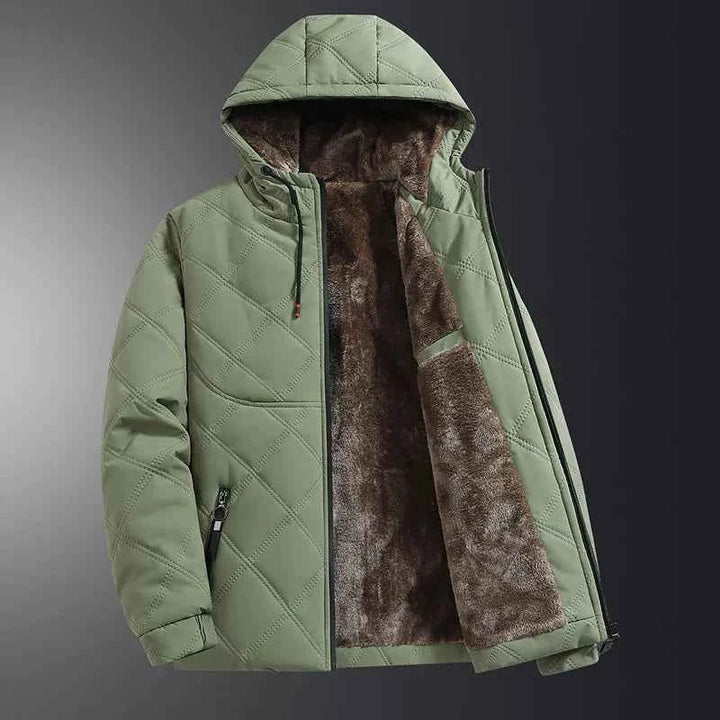 Men's Quilted Highland Jacket Green