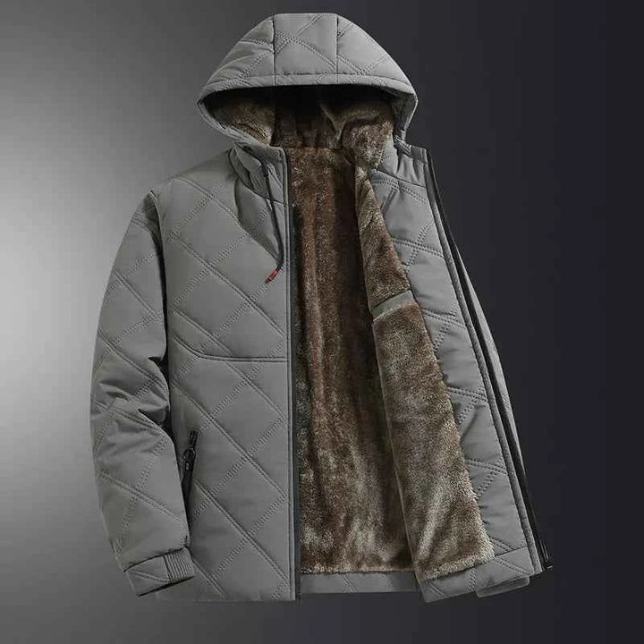 Men's Quilted Highland Jacket Gray
